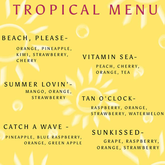 Tropical Summer Menu